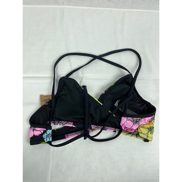 NWT Victoria's Secret PINK Bikini Top Wrap Crossover Floral Island Swim Beachy - Picture 4 of 7